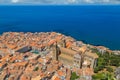 Aerial view of Cefalu in Sicily, Italy Royalty Free Stock Photo