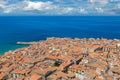 Aerial view of Cefalu in Sicily, Italy Royalty Free Stock Photo
