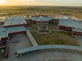 Aerial view of Celina High School in Texas, USA