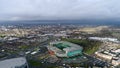 Aerial View of Celtic Park FC Stadium Football Arena in Glasgow