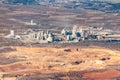 Aerial view of cement manufacturing factory Royalty Free Stock Photo