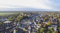 Aerial view on the center of Cleves Royalty Free Stock Photo