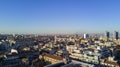 Aerial view of the center of Milan, panoramic view of Milan, north west side