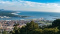 Aerial view on the center of Viana do Castelo Royalty Free Stock Photo