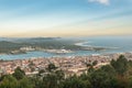 Aerial view on the center of Viana do Castelo Royalty Free Stock Photo