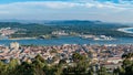 Aerial view on the center of Viana do Castelo Royalty Free Stock Photo