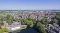 Aerial view on the center of Zutphen
