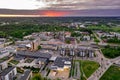 Aerial view of central Espoo, Finland