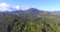 Aerial view of the central mountais of Panama