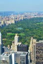Aerial View of Central Park Royalty Free Stock Photo