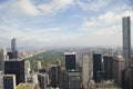 Aerial view of Central Park from the Top of the Rock Observation Deck at Rockefeller Center in New York Royalty Free Stock Photo