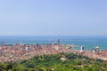 Aerial view of the central part of the capital of the Autonomous Republic of Adjara - the city of Batumi.