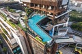 Aerial view of Central Pattaya beach in Chonburi, Thailand