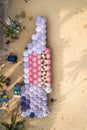 Aerial view of Central Pattaya beach in Chonburi, Thailand