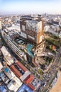 Aerial view of Central Pattaya beach in Chonburi, Thailand