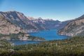 Aerial view from Cerro Llao Llao viewpoint at Circuito Chico - Bariloche, Patagonia, Argentina Royalty Free Stock Photo