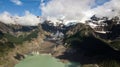 Aerial view on Cerro Tronador, highest mountain of Nahuel Huapi National Park in Patagonia,