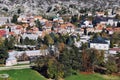 Aerial view of Cetinje, Montenegro