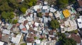 Aerial view of Cha Kwo Ling Village.The Cha Kwo Ling Village, described as one of the last squatter villages in Hong Kong has a po