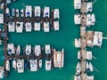 Aerial view of Chalong Pier in Phuket, Thailand