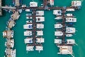 Aerial view of Chalong Pier in Phuket, Thailand
