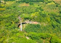 Aerial view of Chamarel Waterfall