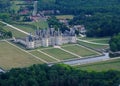 Aerial view of Chambord castle Royalty Free Stock Photo