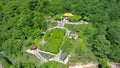 Aerial view of Changching Shrine on The Southern Cross-Island Highway, Taiwa