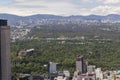 Aerial view of chapultepec park and castle in mexico city