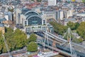 Aerial view of Charing Cross railway station Royalty Free Stock Photo