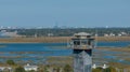 Aerial View of Charleston Lighthouse On Sullivans Island South Carolina