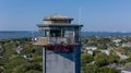 Aerial View of Charleston Lighthouse On Sullivans Island South Carolina