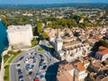 Aerial view of Chateau de Tarascon Royalty Free Stock Photo