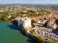 Aerial view of Chateau de Tarascon Royalty Free Stock Photo