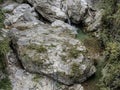 Aerial view from Cheile Oltetului gorge, Polovragi, Romania