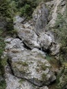 Aerial view from Cheile Oltetului gorge, Polovragi, Romania