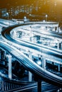 Aerial View of Chengdu overpass at Night Royalty Free Stock Photo