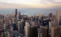 Aerial View of Chicago Royalty Free Stock Photo