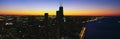 Aerial view of the Chicago Royalty Free Stock Photo