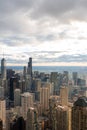 Aerial view of Chicago downtown with high rise buildings Royalty Free Stock Photo