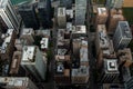 Aerial view of Chicago downtown with high rise buildings Royalty Free Stock Photo