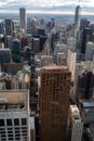 Aerial view of Chicago downtown with high rise buildings Royalty Free Stock Photo