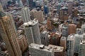 Aerial view of Chicago downtown with high rise buildings Royalty Free Stock Photo