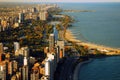 An aerial view of Chicago Royalty Free Stock Photo