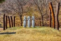 Aerial View of Chilgapsan Jangseung Park, Cheongyang, Chungnam, South Korea, Asia