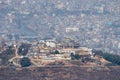 Beautiful aerial view of Chobar hill in Kathmandu, Nepal. Royalty Free Stock Photo