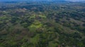 Aerial view Chocolate hills Bohol Island, Chocolate hills geological formation in the Bohol province of the Philippines Royalty Free Stock Photo