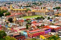 Aerial view of Cholula in Puebla, Mexico Royalty Free Stock Photo