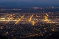 Aerial view of Christchurch City, New Zealand Royalty Free Stock Photo