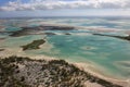 Aerial view of Christmas (Kiritimati) Island, Kiribati Royalty Free Stock Photo